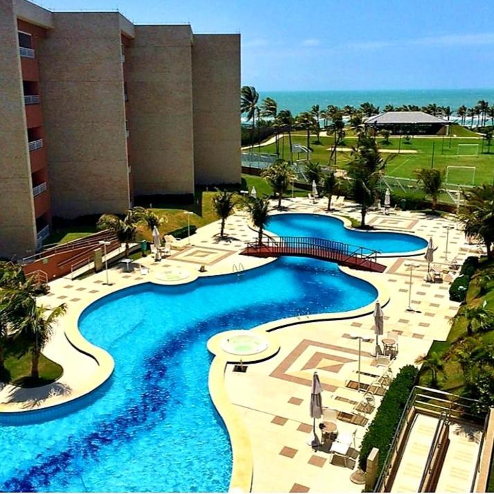Apartamento Em Condominio Resort Vizinho Ao Beach Park Fortaleza  Kültér fotó